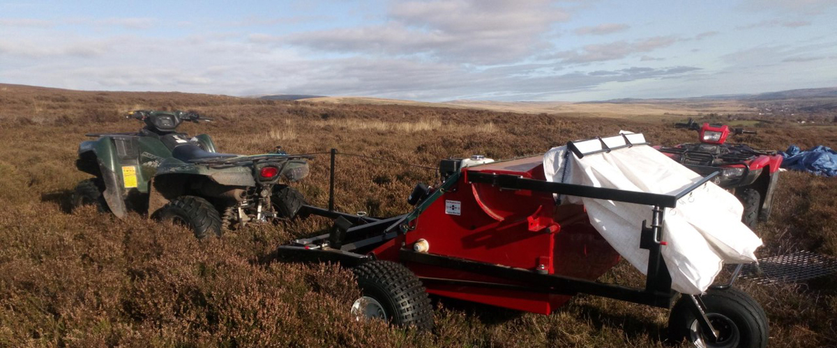 Brecon Beacons LNP’s seed harvester in action
